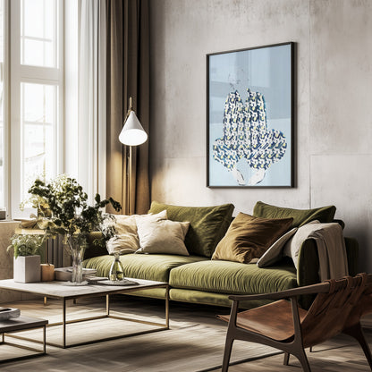 Pyjama Woman 1 - Poster / Art Print - interiör