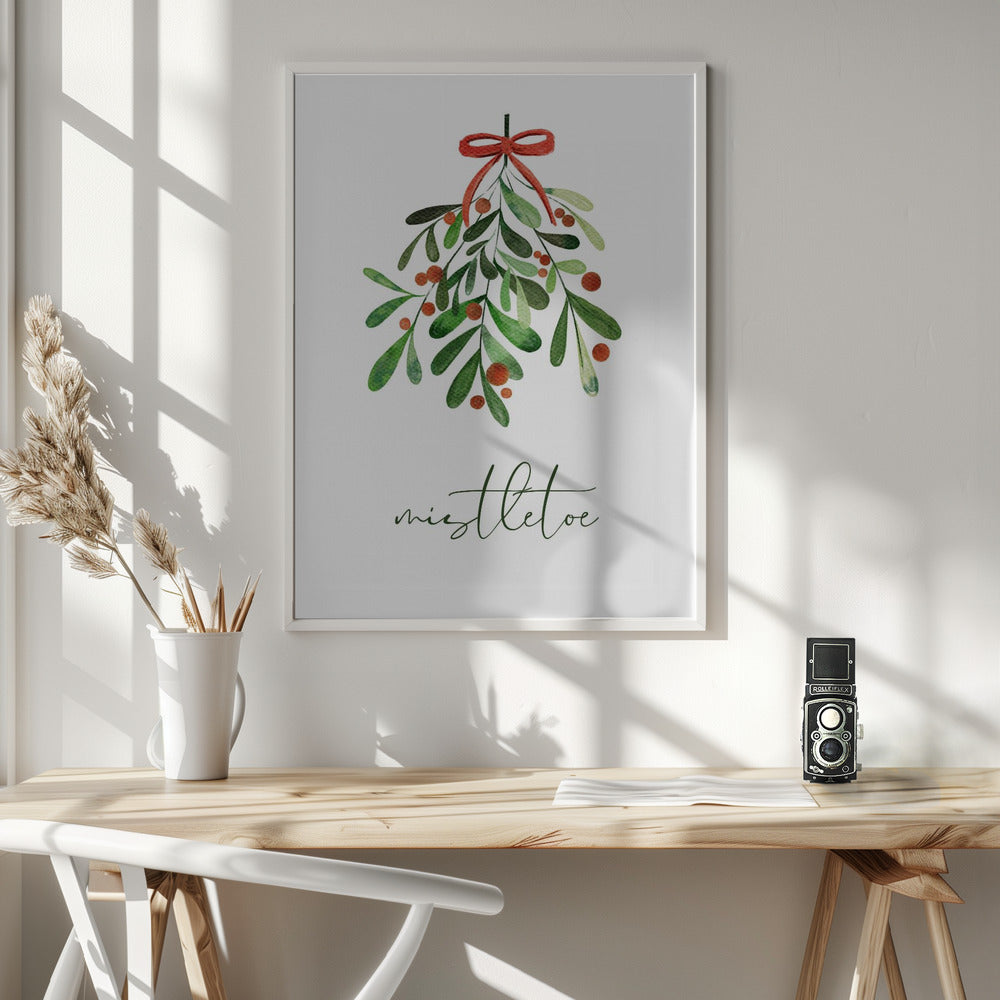 Christmas Mistletoe - Poster / Art Print - interiör
