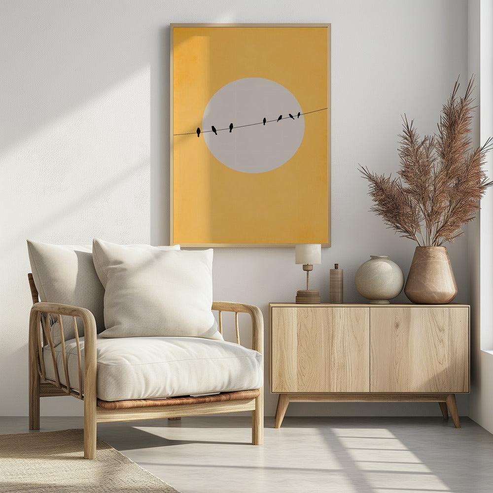 Chirping and Chilling - Poster / Art Print - interiör