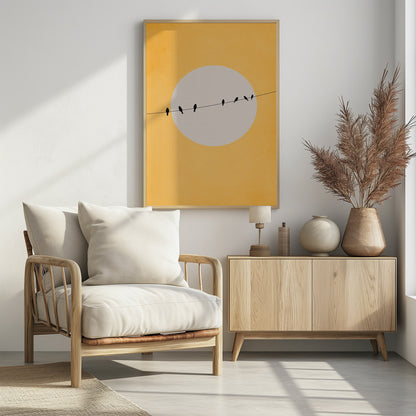 Chirping and Chilling - Poster / Art Print - interiör
