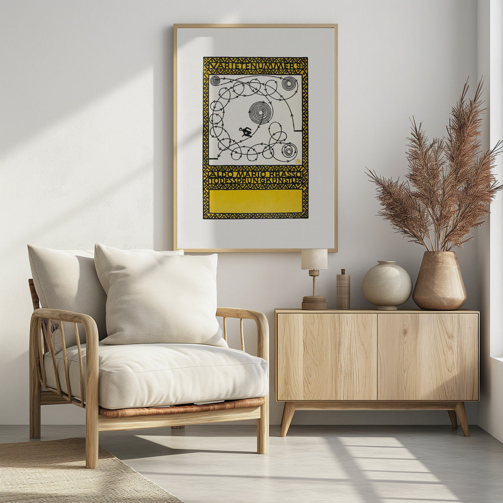 Variety Act 9 - Also Mario Brasso Leap of Death- Poster / Art Print - interiör