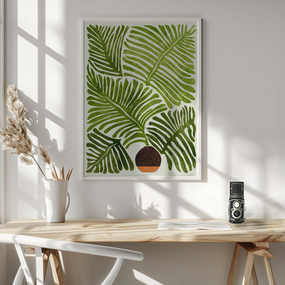 Summer Fern - Poster / Art Print - interiör
