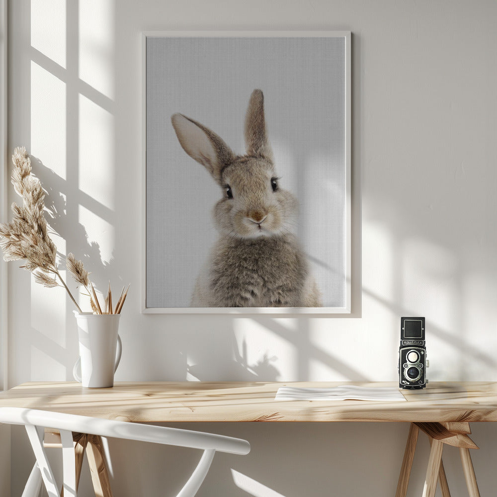 Peekaboo Bunny - Poster / Art Print - interiör