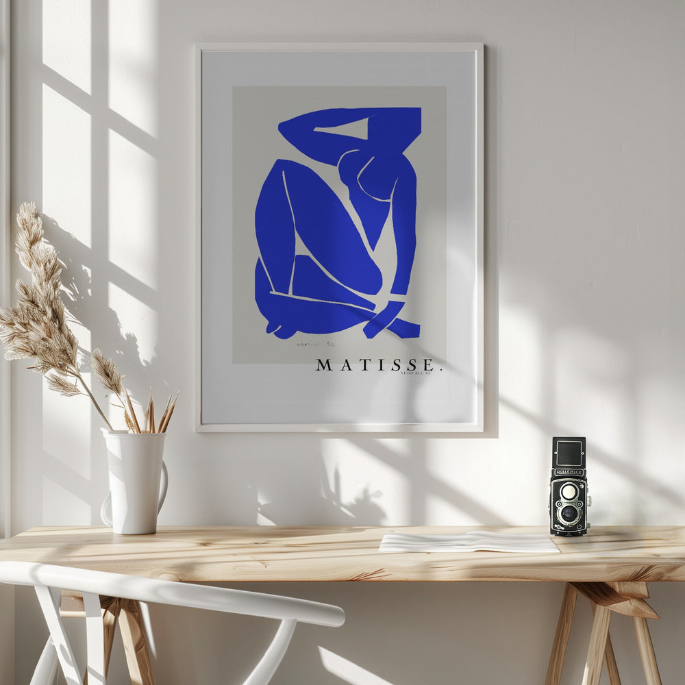 Nudo Blu III 1952 Boarder - Poster / Art Print - interiör