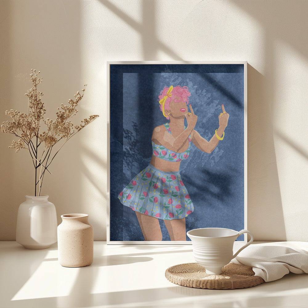 Not your girl - Poster / Art Print - interiör