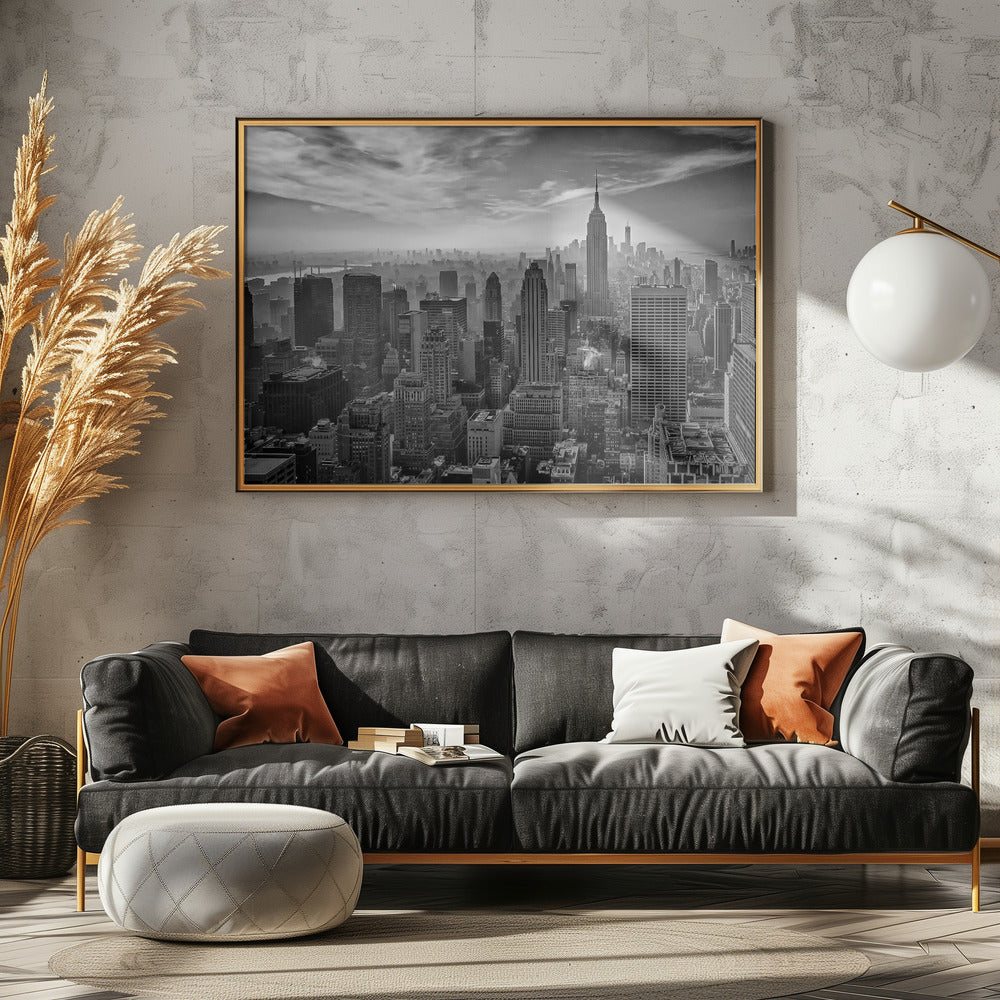 Hazy Gotham - Poster / Art Print - interiör