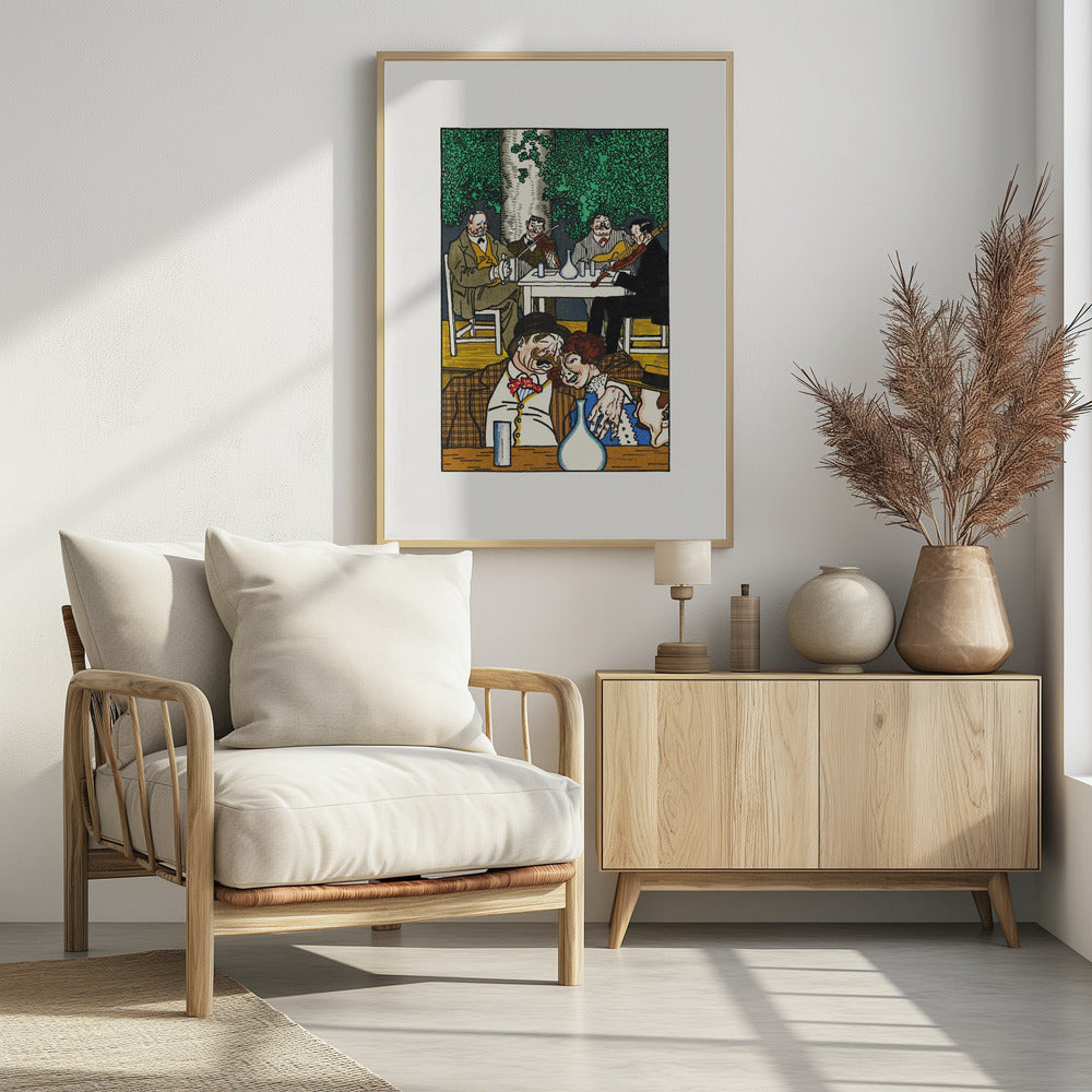 At the Heuriger - Poster / Art Print - interiör
