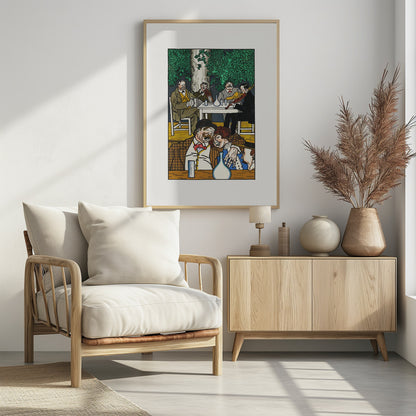 At the Heuriger - Poster / Art Print - interiör