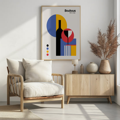 Bauhaus Wine Lodge - Poster / Art Print - interiör