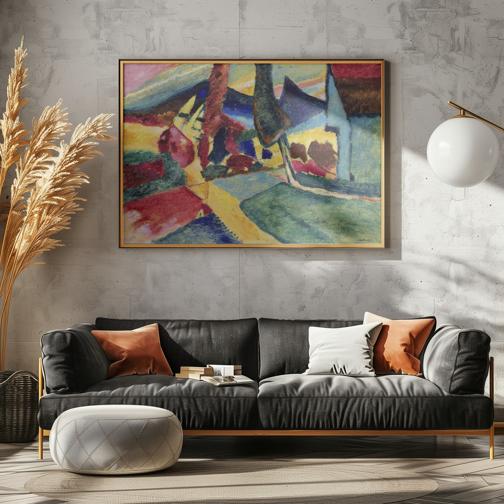 Landscape With Two Poplars (1912) - Poster / Art Print - interiör
