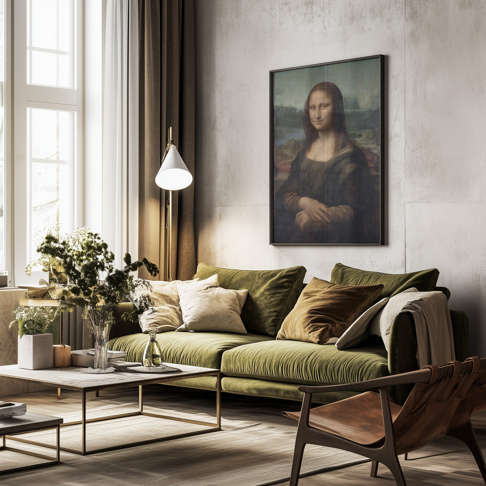 Mona Lisa Del Giocondo 1503–1506 - Poster / Art Print - interiör