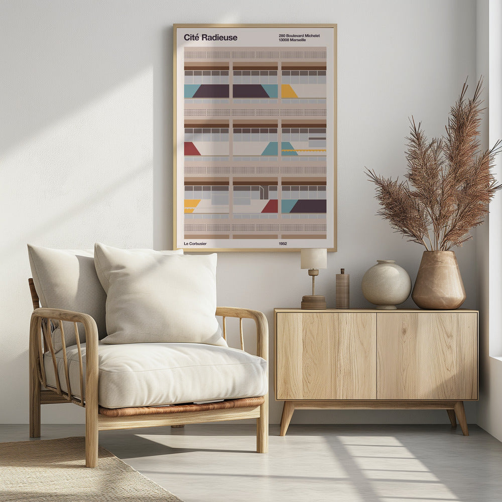 Cite Radieuse - Poster / Art Print - interiör