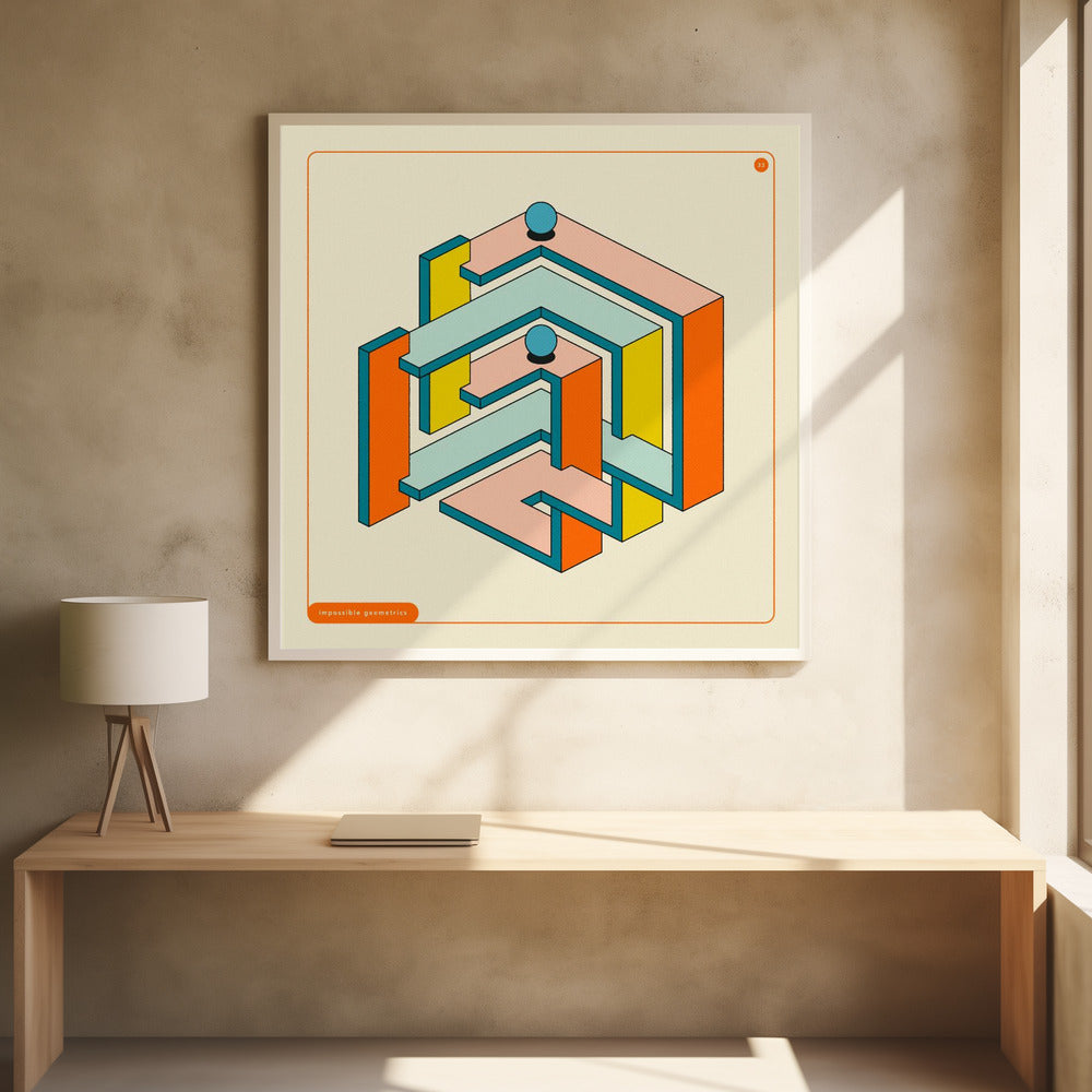 Impossible Geometrics 33 - Poster / Art Print - interiör