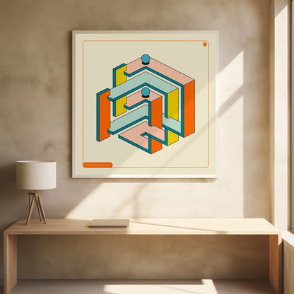 Impossible Geometrics 33 - Poster / Art Print - interiör