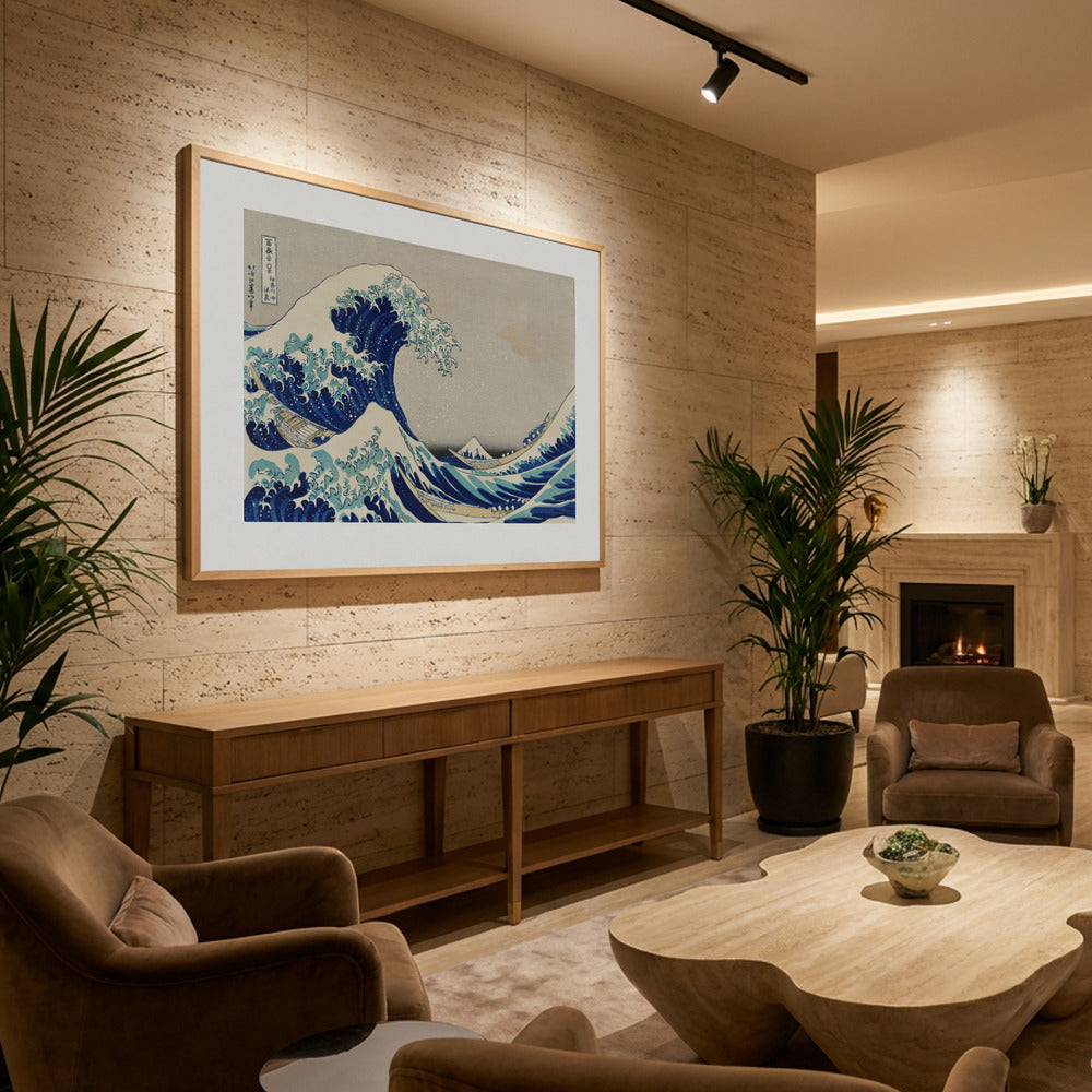 The wave - Kanazawa Oki Nami Ura - Poster / Art Print - interiör