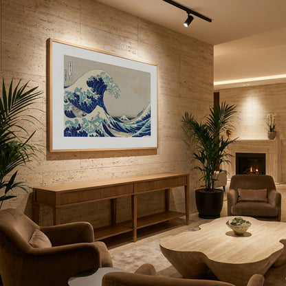 The wave - Kanazawa Oki Nami Ura - Poster / Art Print - interiör