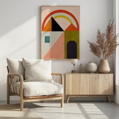 Playing Around Shapes - Poster / Art Print - interiör