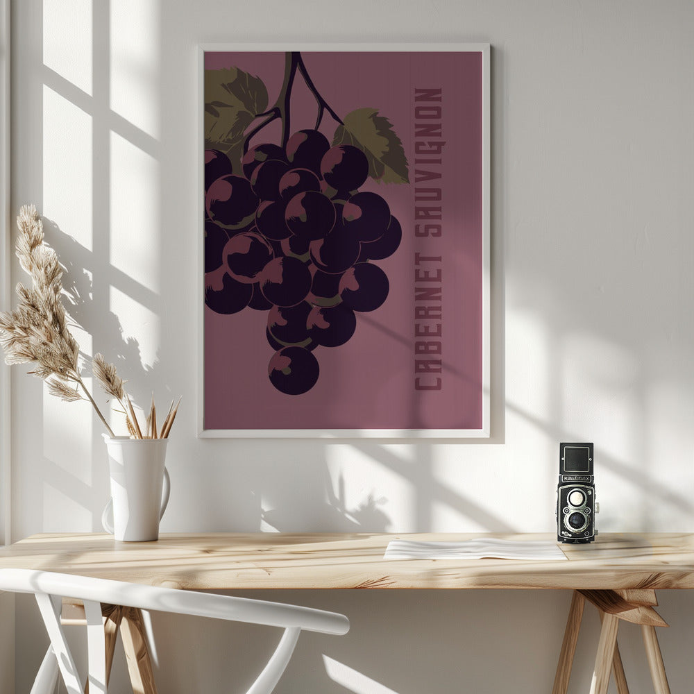 Cabernet Sauvignon - Poster / Art Print - interiör