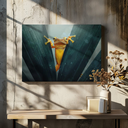 Gold Frog - Poster / Art Print - interiör
