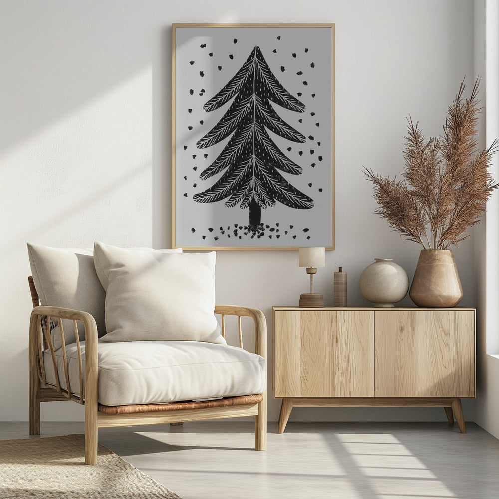 Pine Tree - Poster / Art Print - interiör