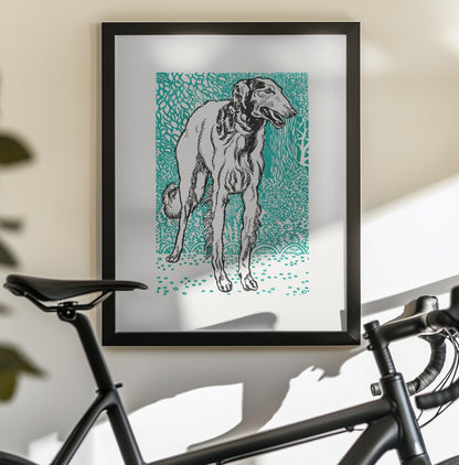 Greyhound - Poster / Art Print - interiör