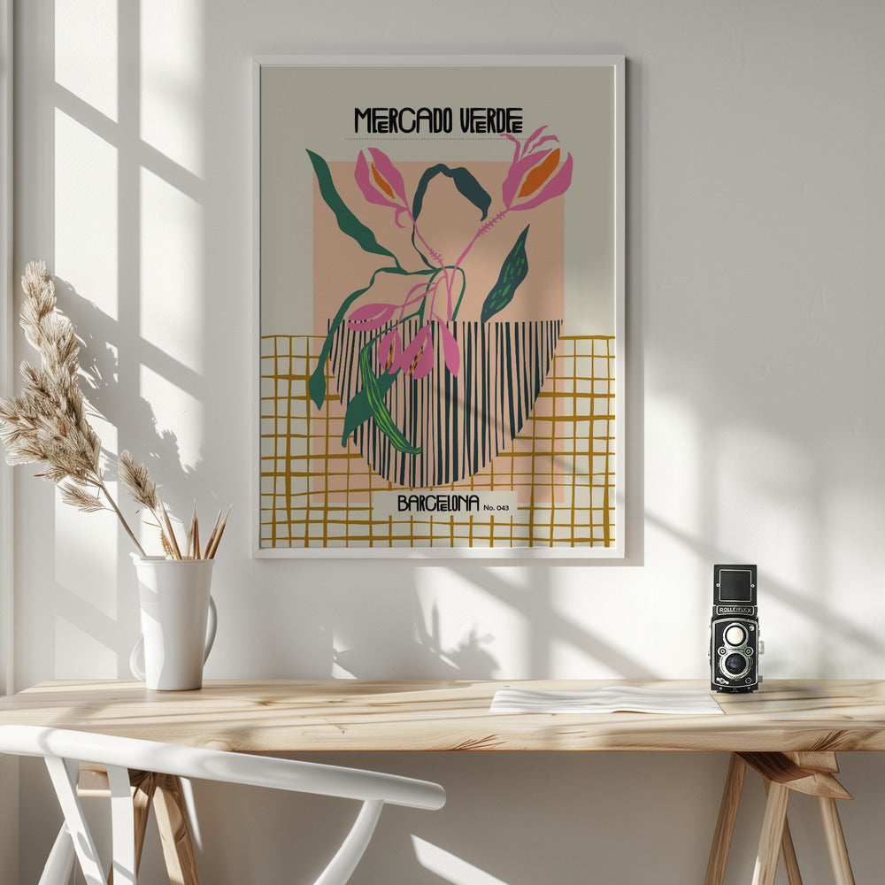 Mercado verde Barcelona - Poster / Art Print - interiör