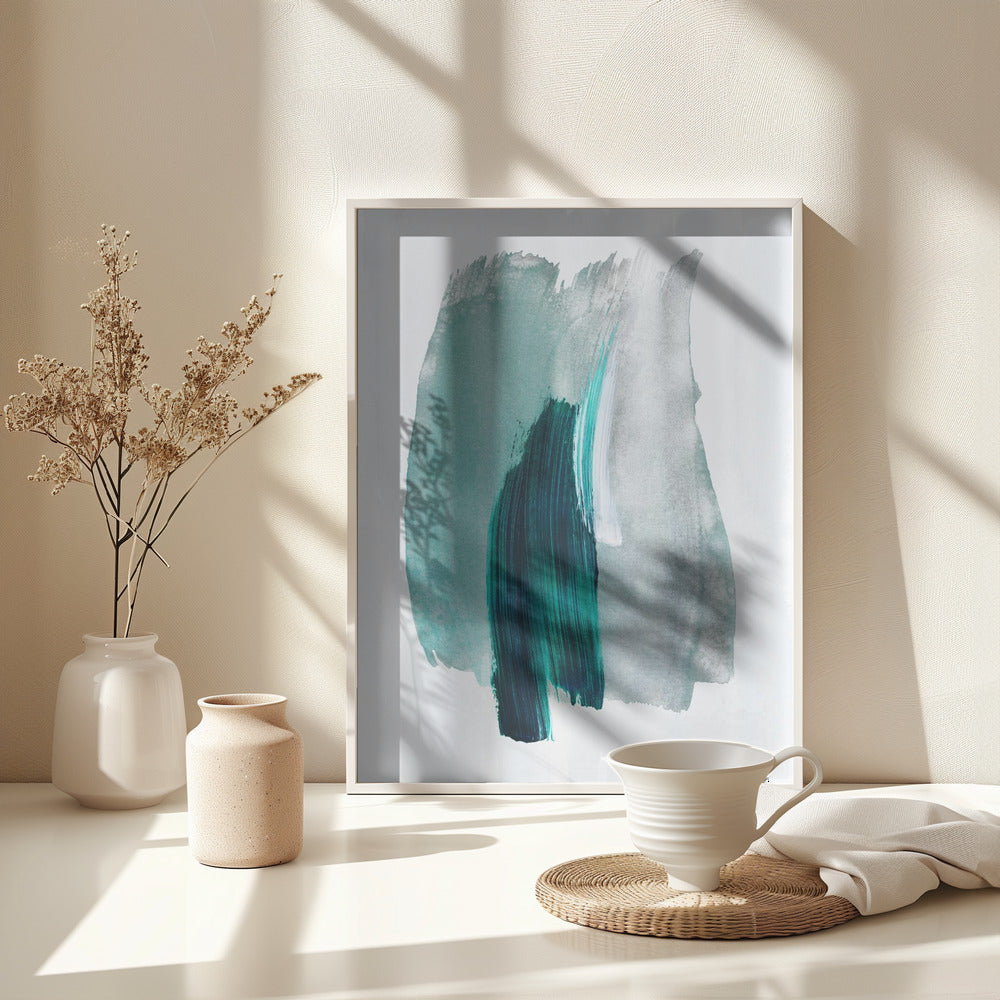 Abstract Brush Strokes 19 - Poster / Art Print - interiör