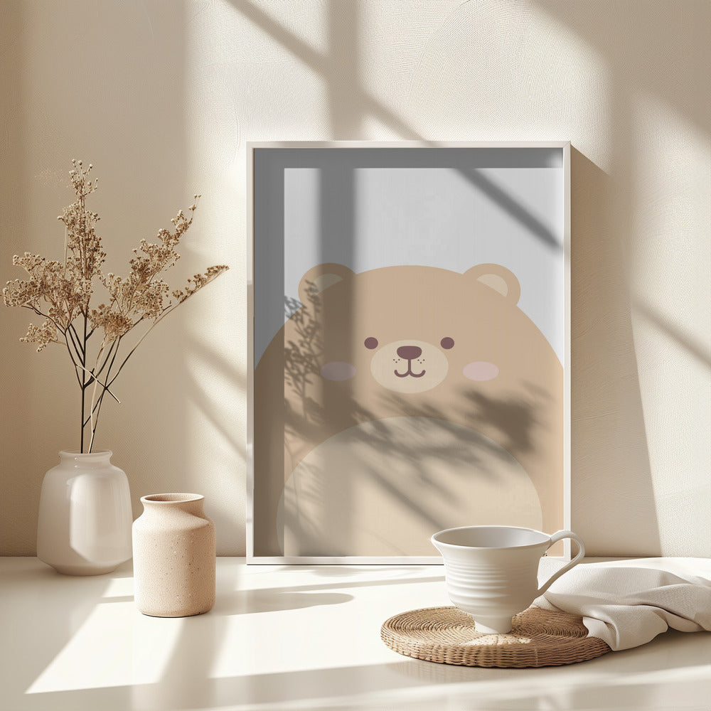 Cute Bear - Poster / Art Print - interiör