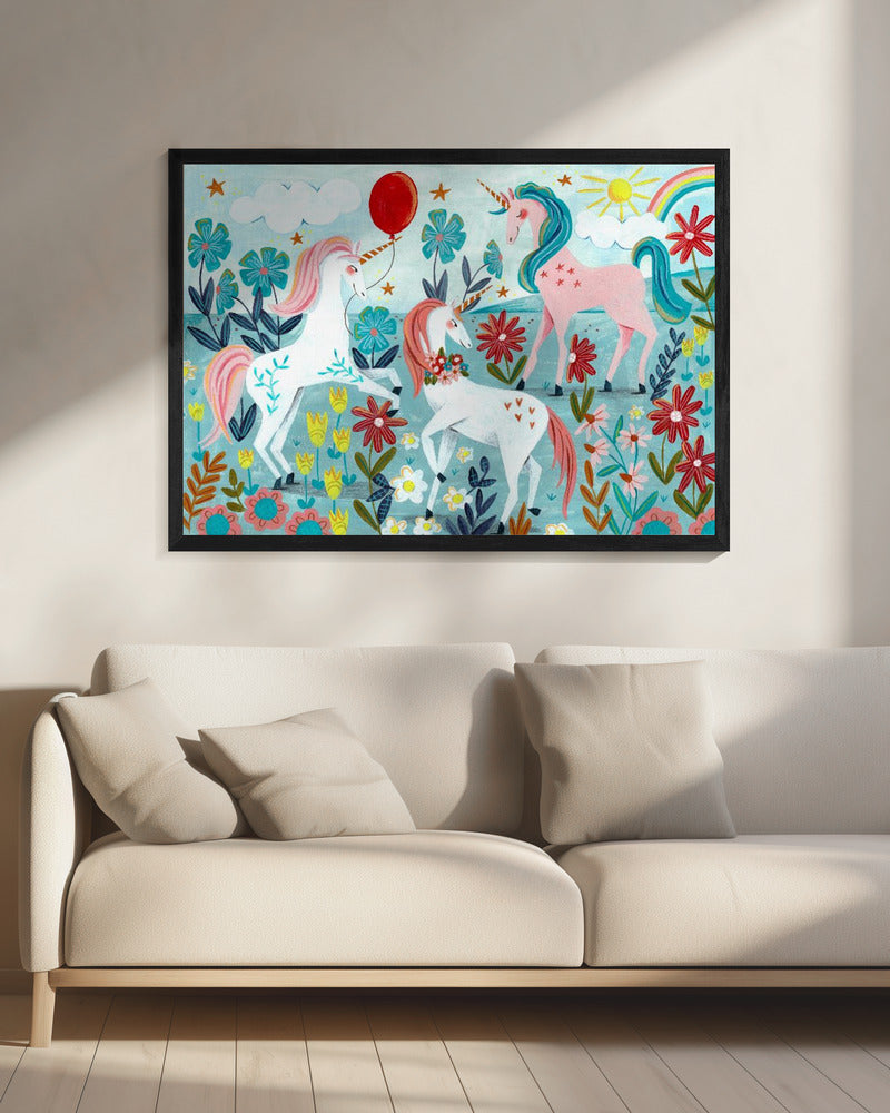 Unicorns - Poster / Art Print - interiör