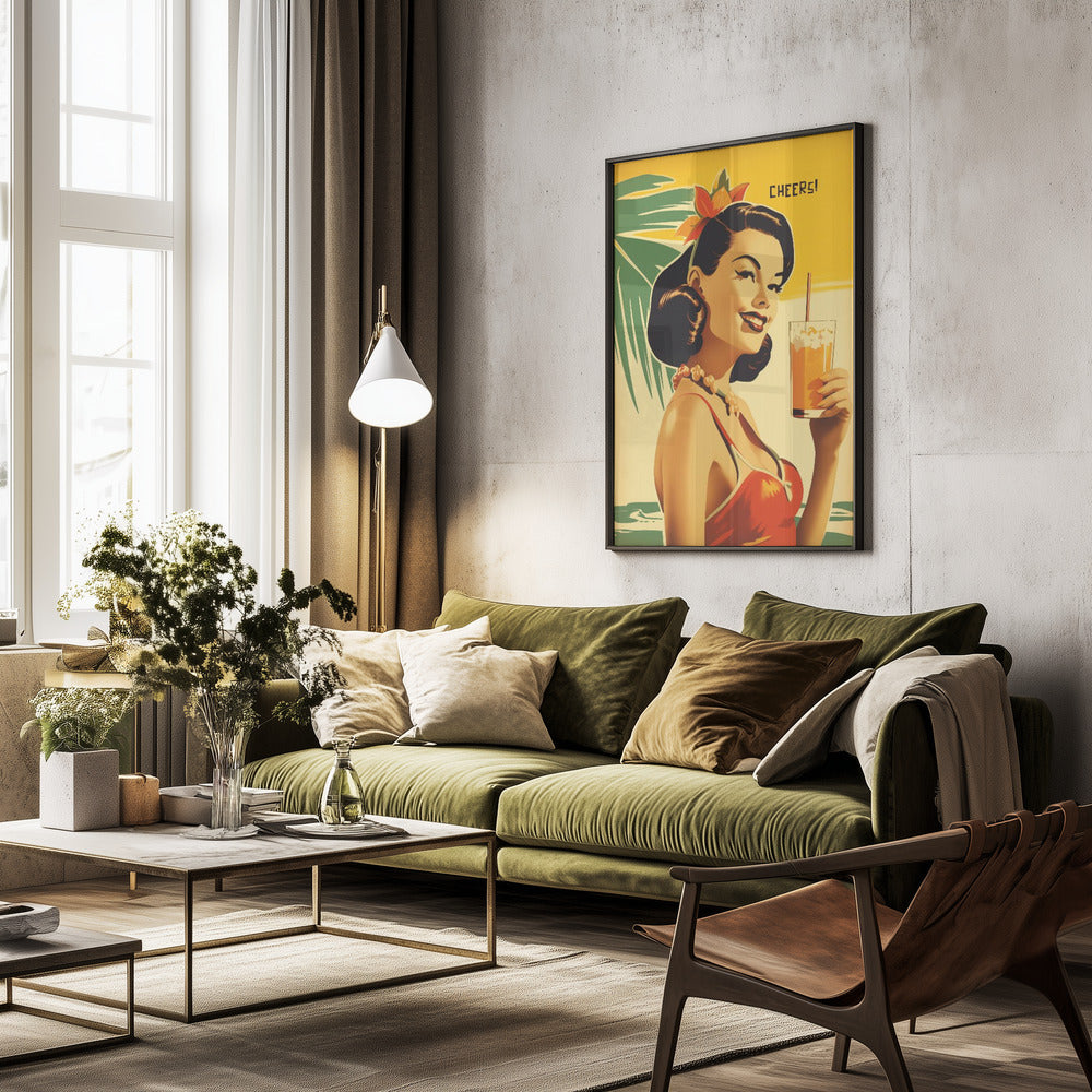 Cheers! - Poster / Art Print - interiör