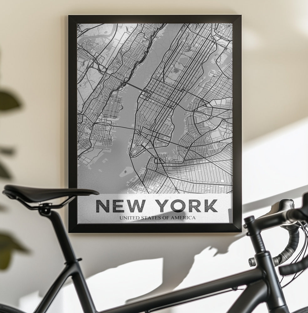 New York White - Poster / Art Print - interiör