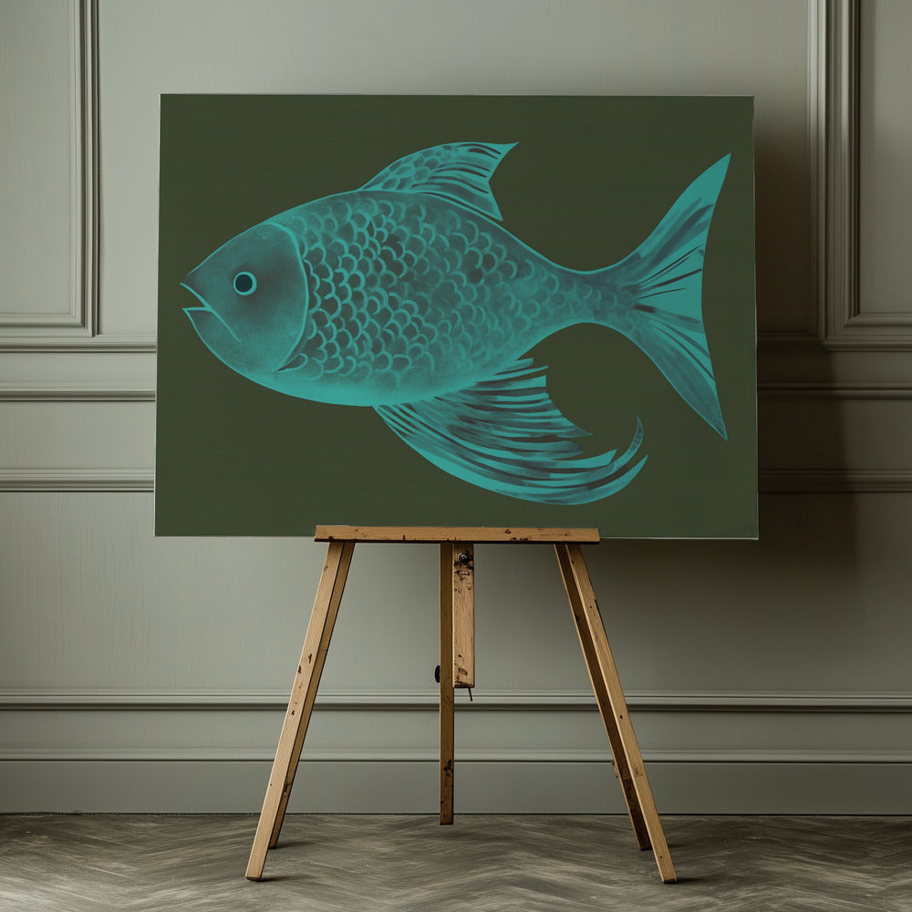Fantasy Fish - Poster / Art Print - interiör