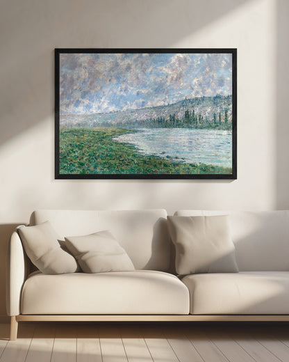 The Seine At Vétheuil (1880) - Poster / Art Print - interiör
