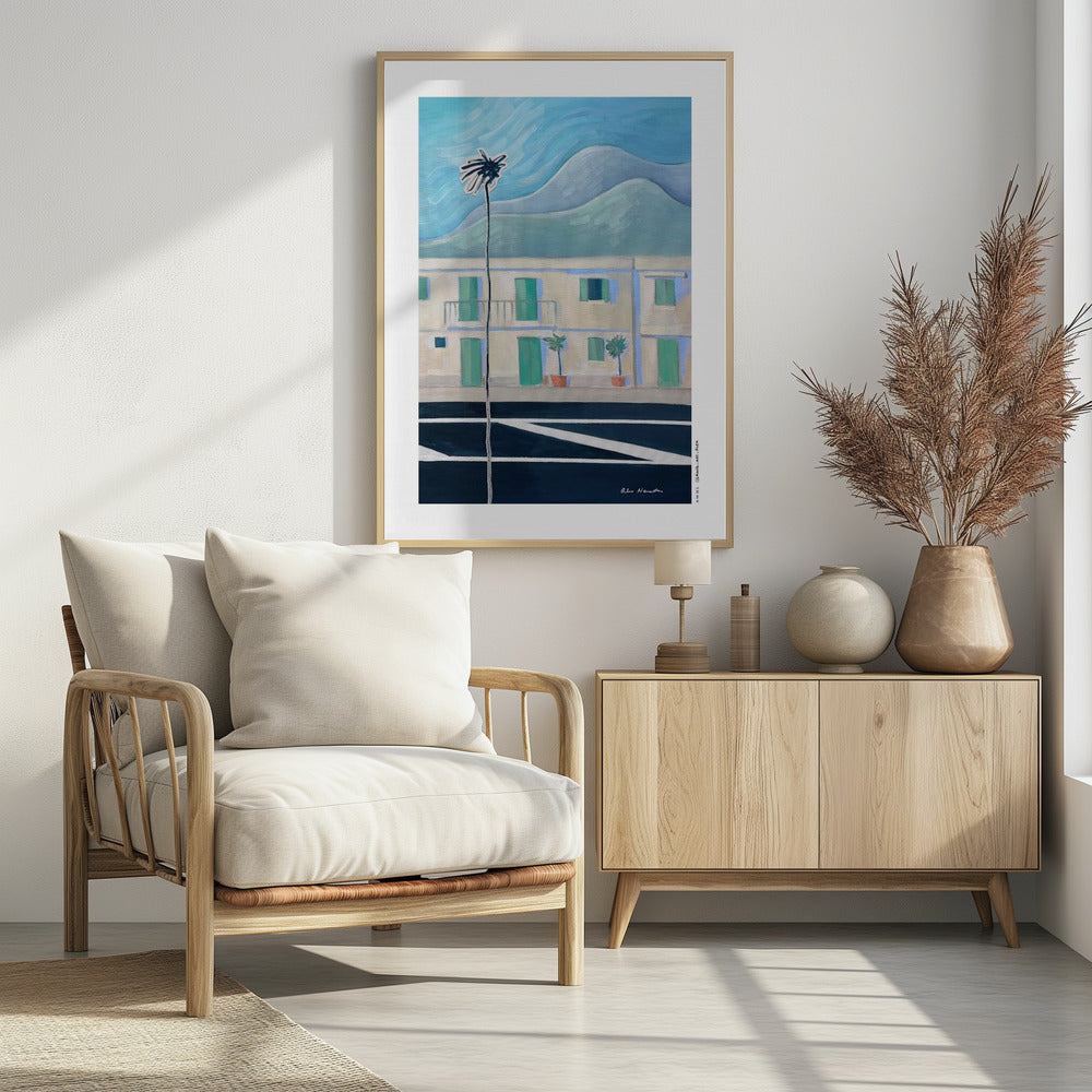 Alpes Maritimes With Palm Tree - Poster / Art Print - interiör