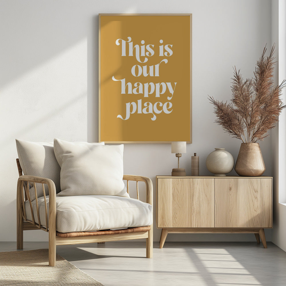 Happy Place No2 - Poster / Art Print - interiör