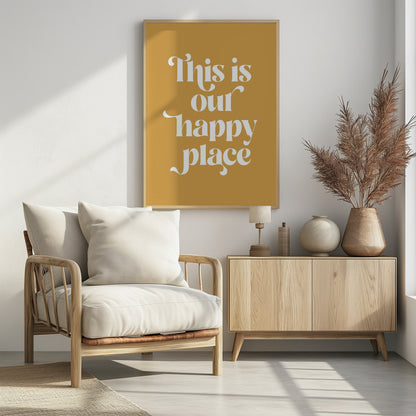 Happy Place No2 - Poster / Art Print - interiör