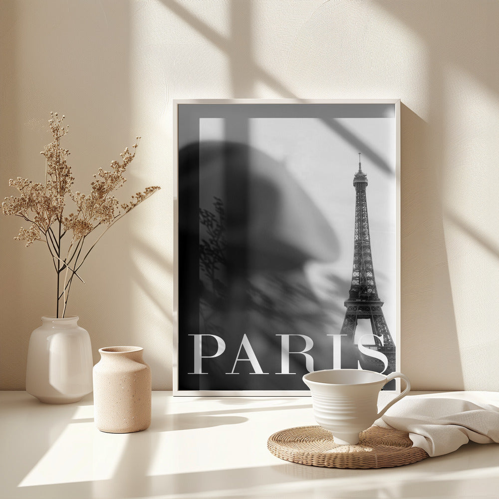Paris Text 4 - Poster / Art Print - interiör