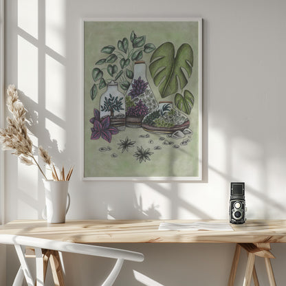 Magical Terrariums - Poster / Art Print - interiör