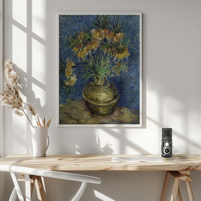 Vincent Van Gogh's Imperial Fritillaries In a Copper Vase (1887) - Poster / Art Print - interiör