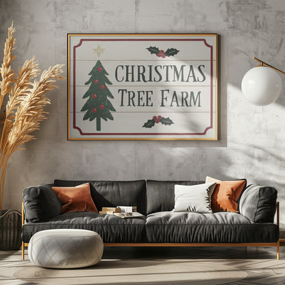 Christmas Tree Farm - Poster / Art Print - interiör