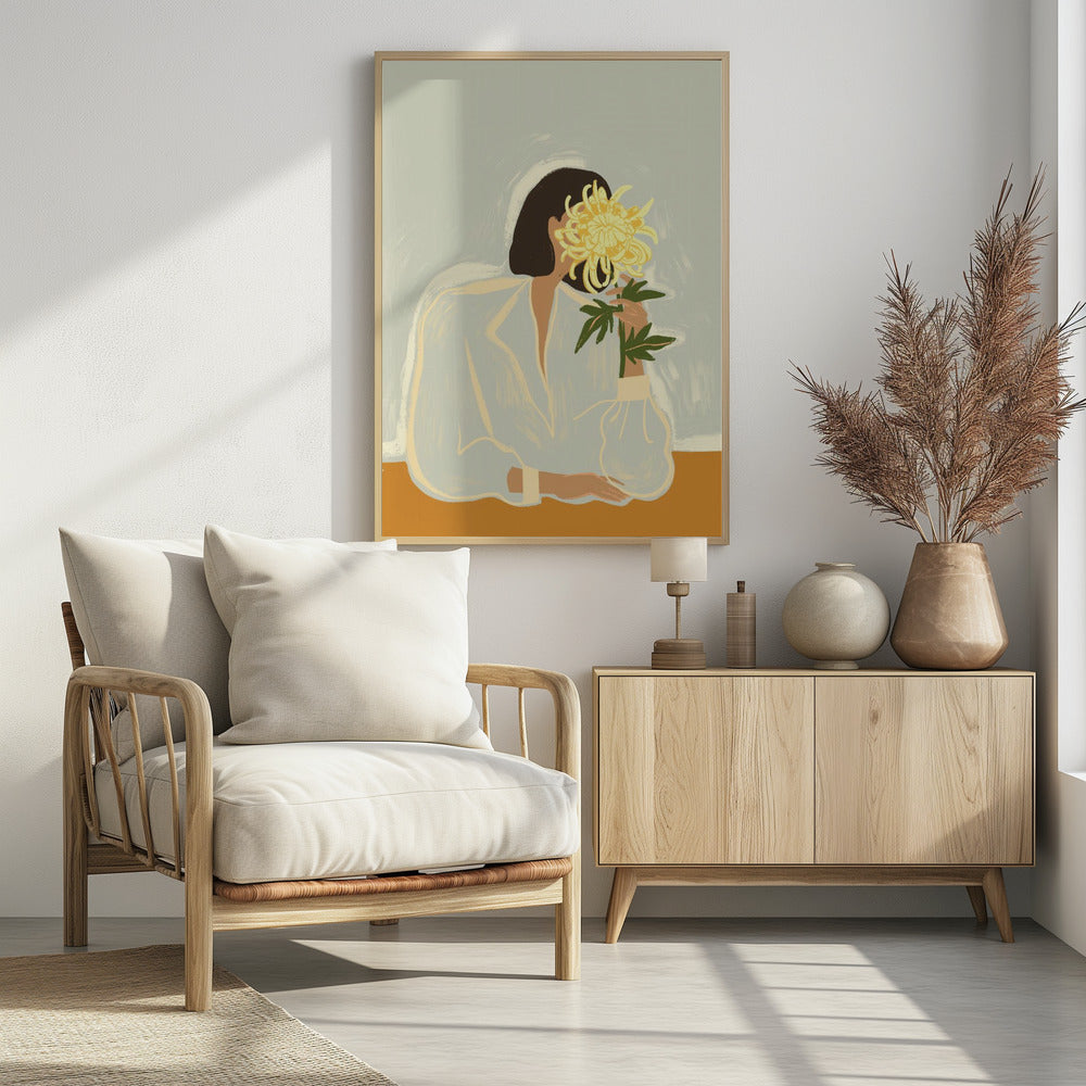 The crysanthemum - Poster / Art Print - interiör