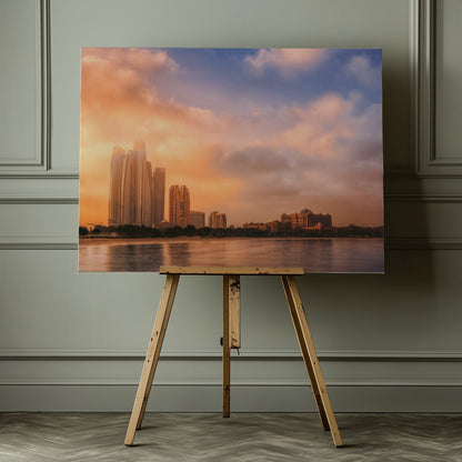 Etihad Towers &amp; Emirates Palace, Abu Dhabi, UAE - Poster / Art Print - interiör