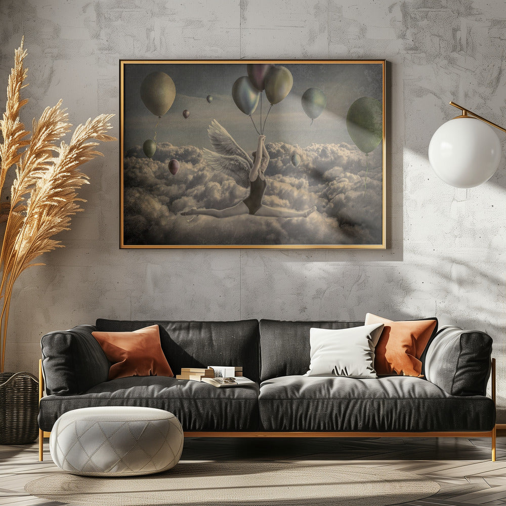 Go with the flow - Poster / Art Print - interiör