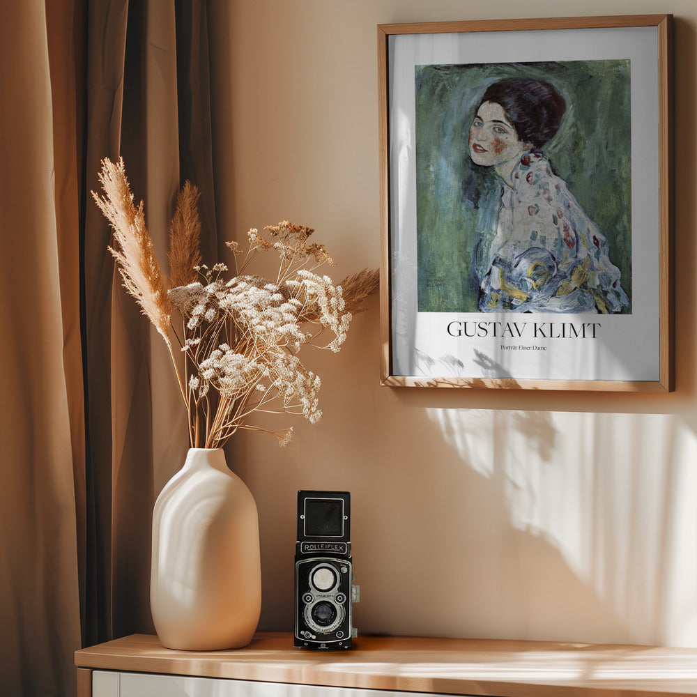 Porträt Einer Dame (1916–1917) Poster - Poster / Art Print - interiör