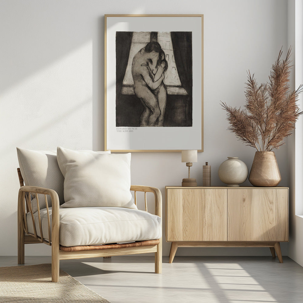 The Kiss 1895 - Poster / Art Print - interiör