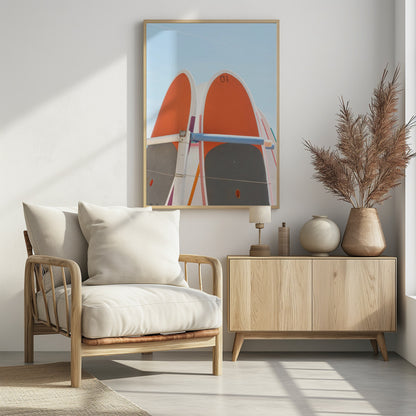 Beach Surf - Poster / Art Print - interiör