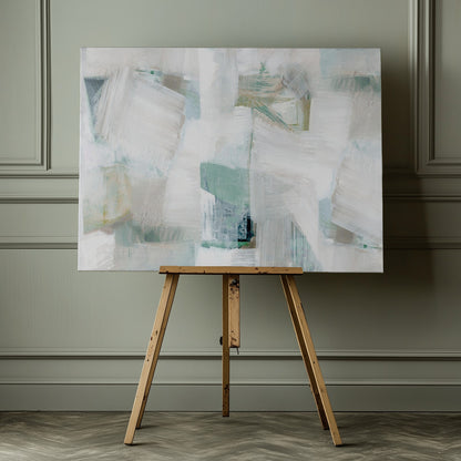 Whispers of White and Blue - Poster / Art Print - interiör