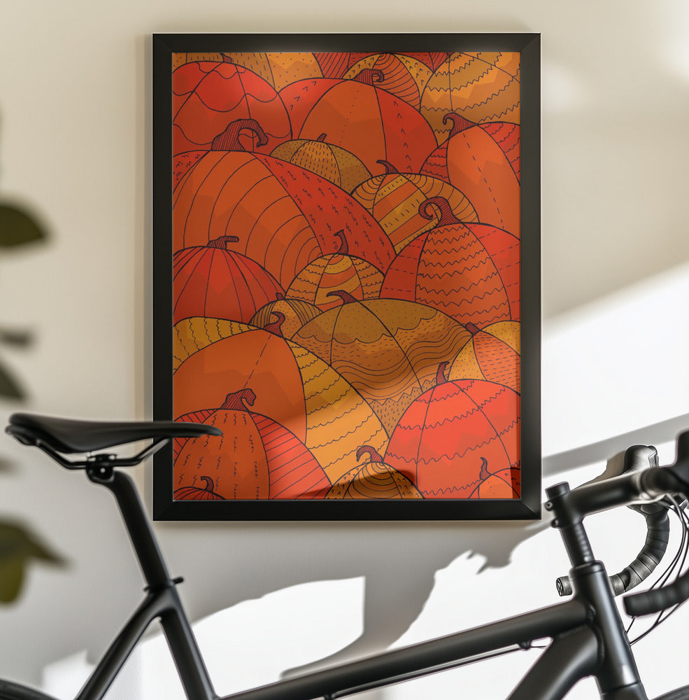 Pumpkins - Poster / Art Print - interiör