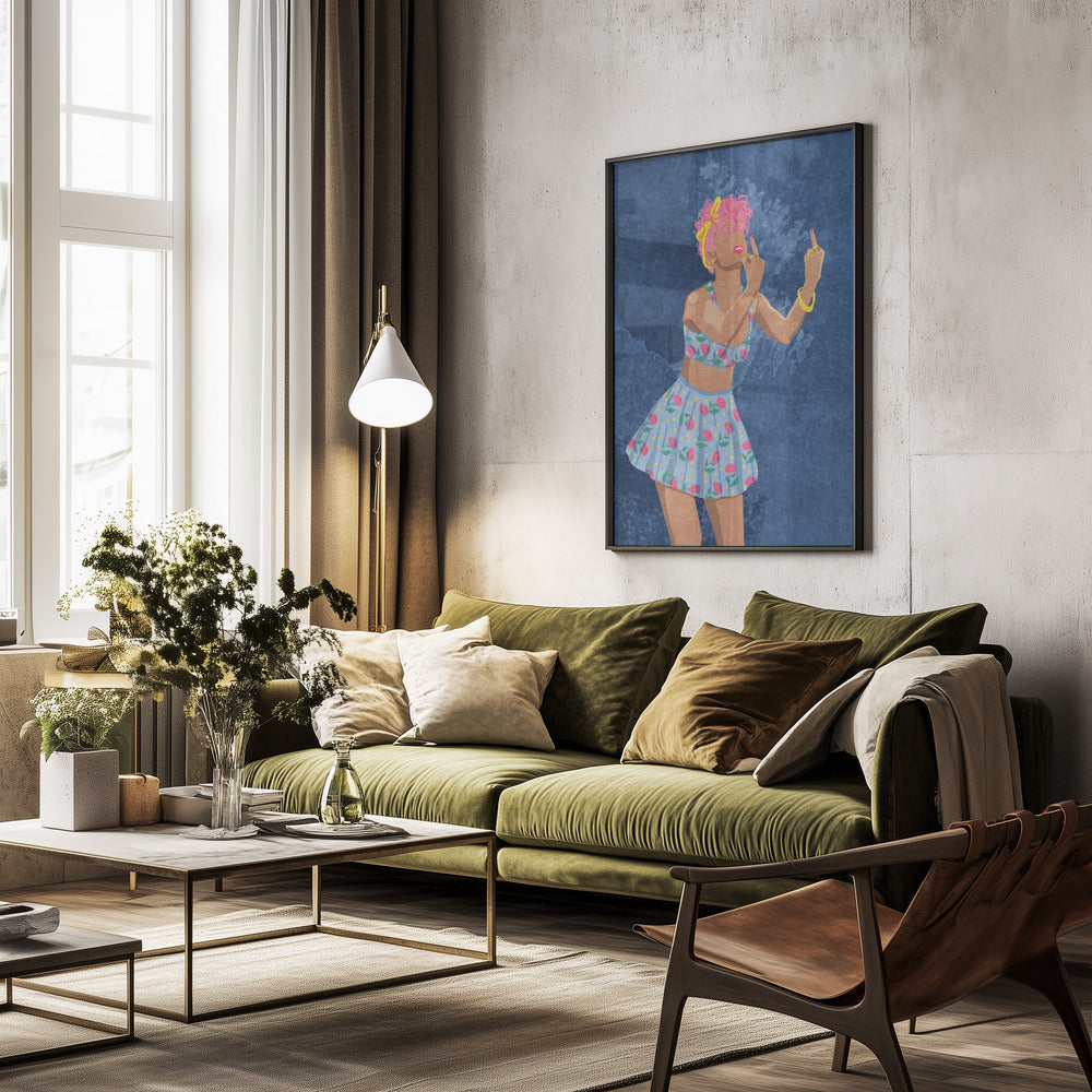 Not your girl - Poster / Art Print - interiör