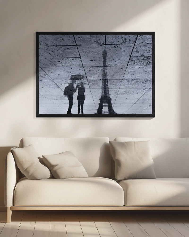 Under the Rain in Paris - Poster / Art Print - interiör